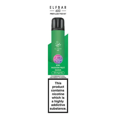 Elfbar 600 Kiwi Passion Fruit Guava Prefilled Pod Kit vape