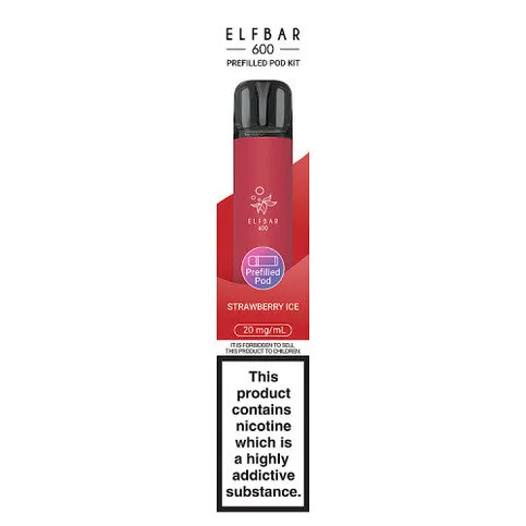 Elf Bar 600 Prefilled Pod Kit - Strawberry ice vape
