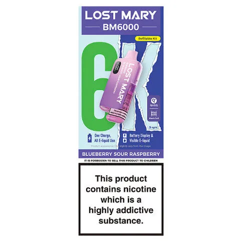 Lostmary 6K PodKit Blueberry Sour Raspberry Vape