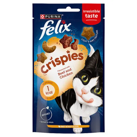 FELIX Crispies Chicken and Beef Cat Treats 45g