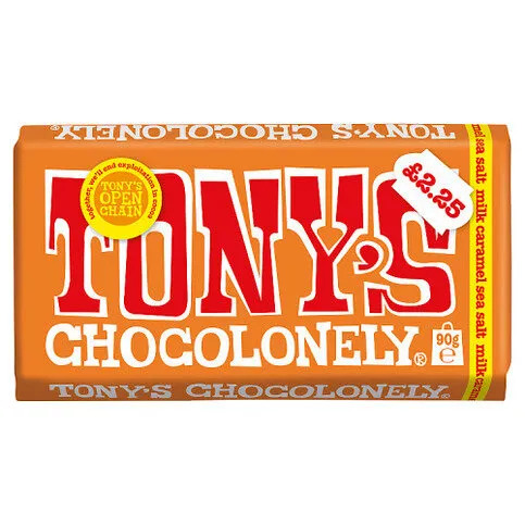 Tony's Chocolonely Milk Caramel Sea Salt 90g