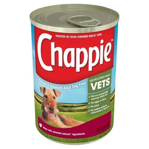 Chappie Wet Dog Food Tin Original in Loaf 412g