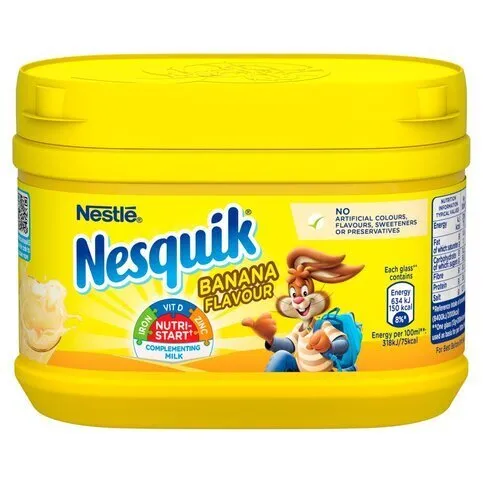Nesquik Banana Milkshake Powder 300g Tub