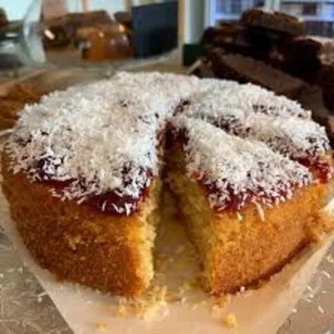 Jam Coconut Cake