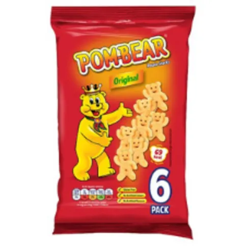 Pom-Bear Original Multipack Crisps 6 Pack