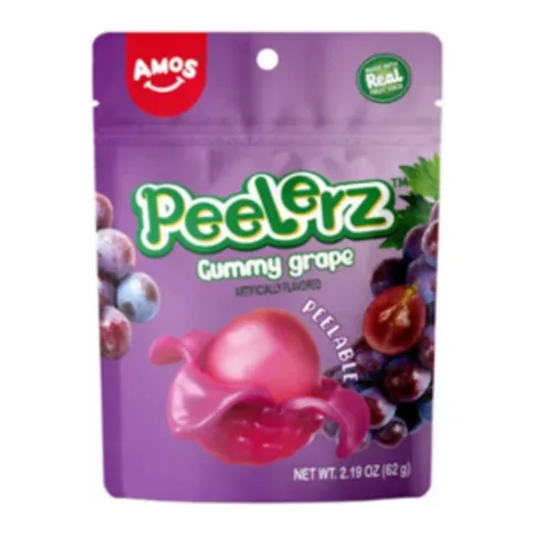 Amos Peelers Gummy Grape 62g