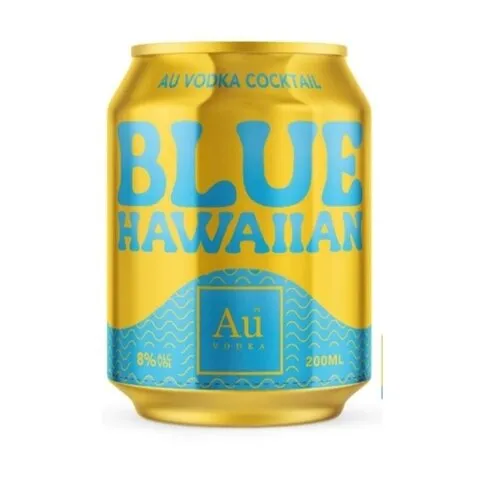 AU VODKA BLUE HAWAIIAN COCKTAIL 200 ML