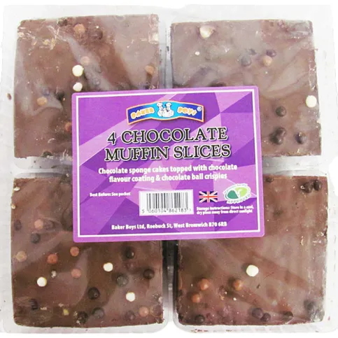 Baker boys 4 chocolate muffin squares 