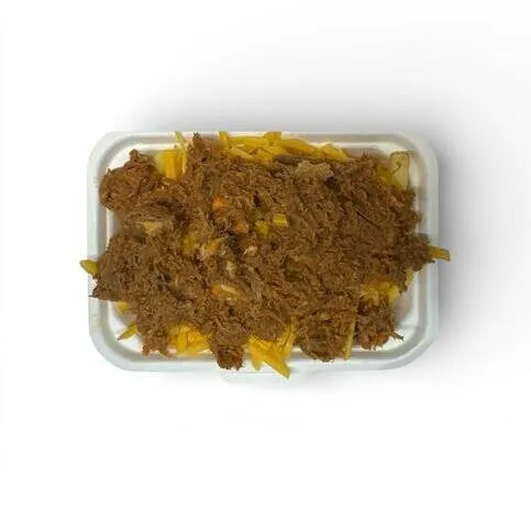 Chips, Cheese & BBq pulled pork