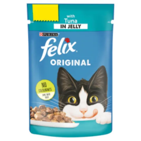 Felix Cat Food Pouch With Tuna In Jelly 100g