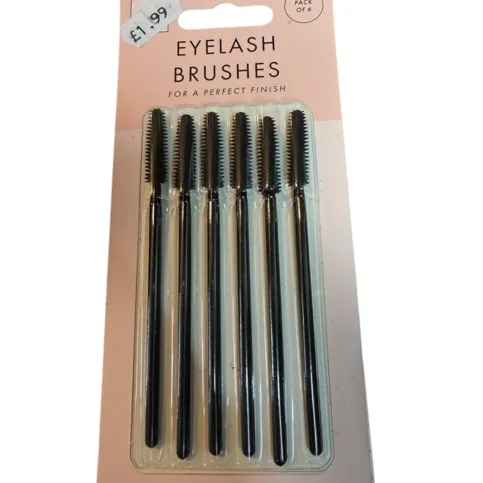 Forever beautiful eyelash brushes 6 pack 