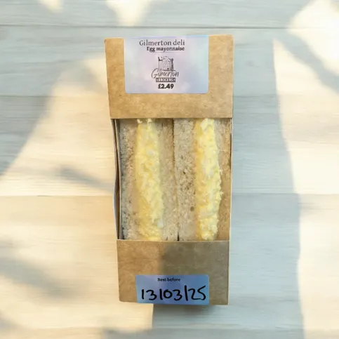 Gilmerton deli egg mayonnaise sandwich