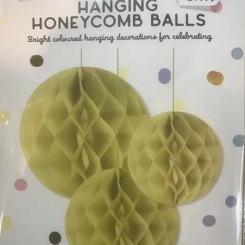 Hanging honeycomb balls 3 pack