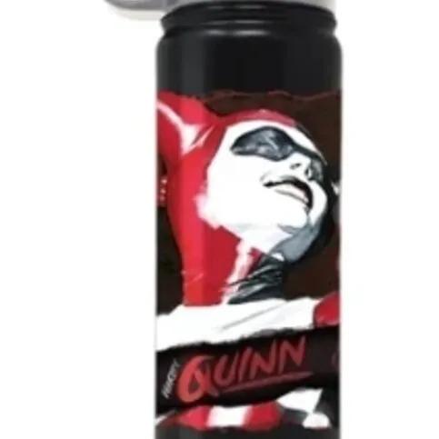 Harley Quinn Happy Face Themed Metal Water Bottle