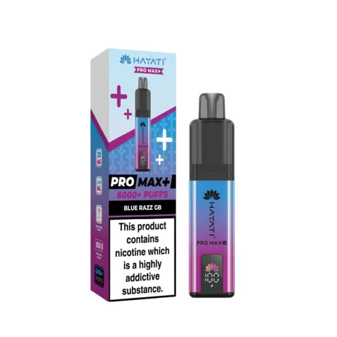 Hayati Pro Max+ 6K puffs Bluerazz GB Vape