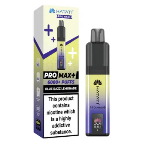 Hayati Pro Max+ 6K puffs  Bluerazz lemonade Vape