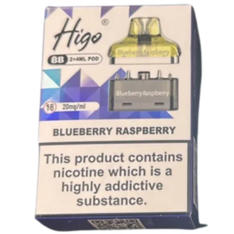 Higo BB Blueberry Raspberry 2 x 4ml pod