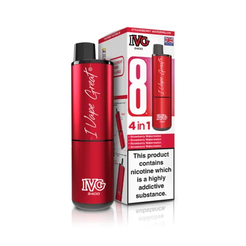 IVG 2400 Rechargeable vape kit  box of 5 Strawberry Watermelon