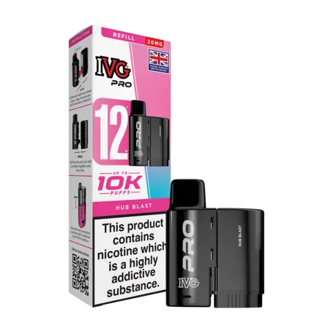 IVG Pro 10K Prefilled 20 mg Pod Hub Blast