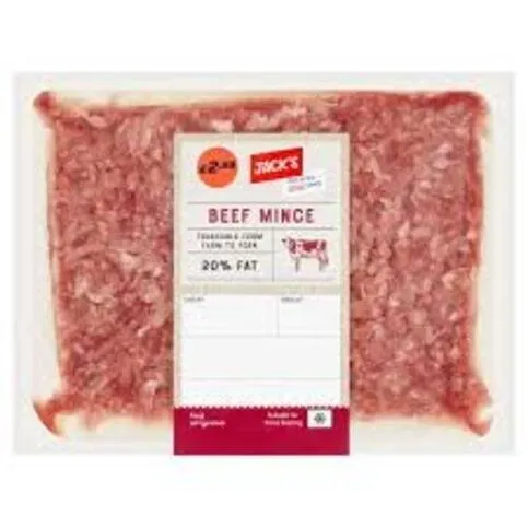 Jack's Beef Mince 20% Fat 400g