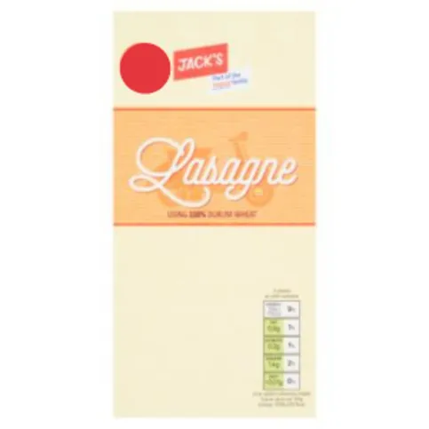 Jacks lasagne sheets 250g