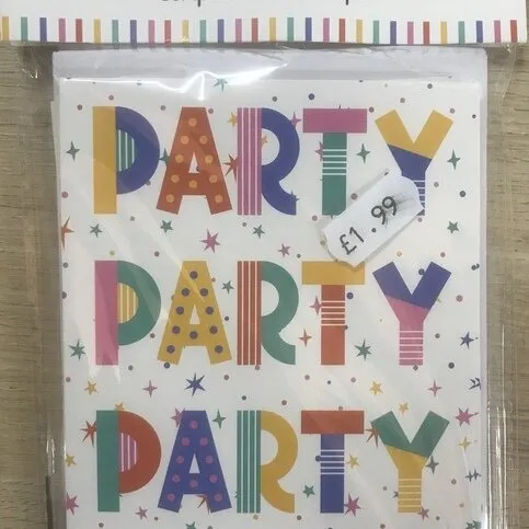 Party invites 16pack 