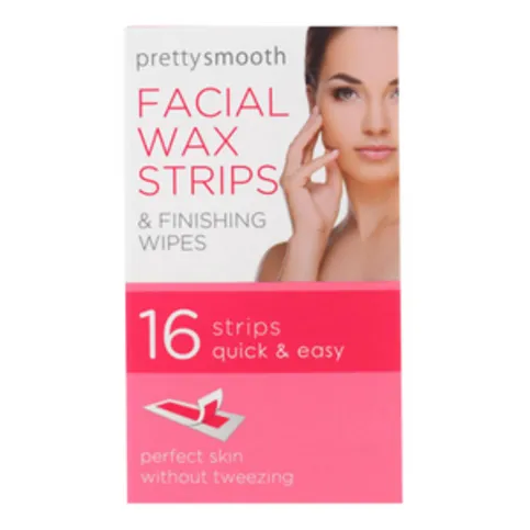 Pretty Smooth Facial Wax Strips 16pk