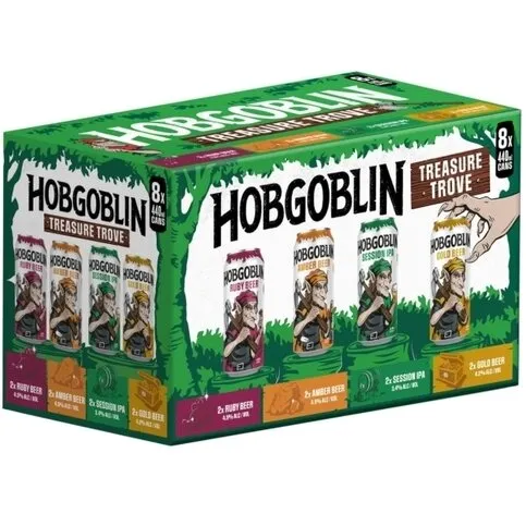Reduced to clear Hobgoblin 8X440ml Treasure Trove dated 31.05