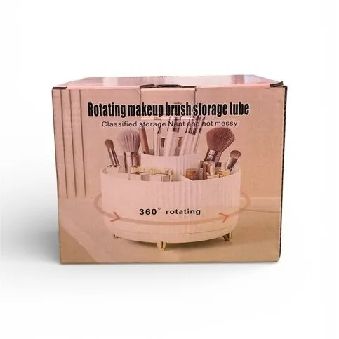 Rotating makeup brush storage 360°