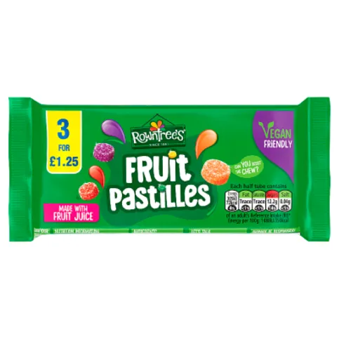 Rowntree's Fruit Pastilles 3 x 41g (123g)