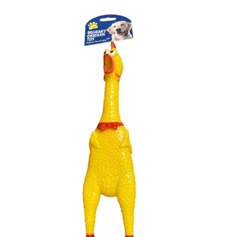 Squeaky chicken toy 