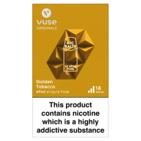 Vuse ePod Pods vPro Golden Tobacco 18mg/ml