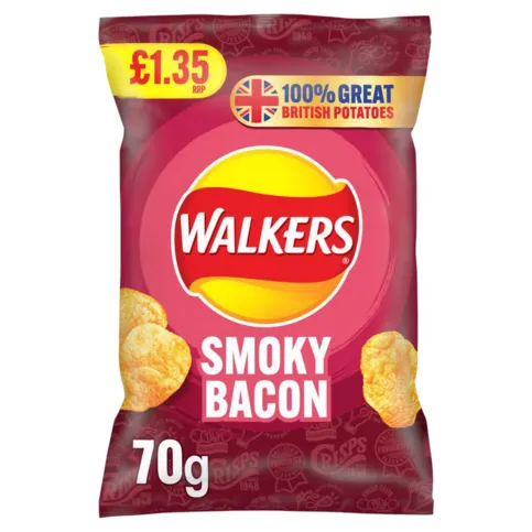 Walkers smoky bacon 70 g