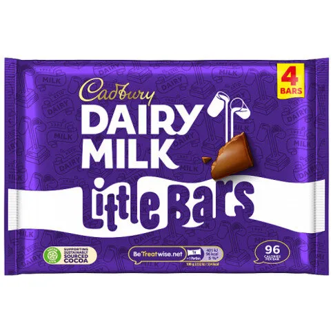Cadbury Dairy Milk Little bars 4 pack 72 g