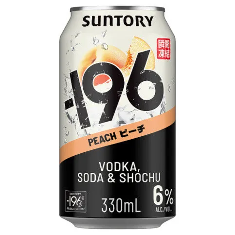 196 Suntory Peach Shochu & Vodka Ready To Drink Cans