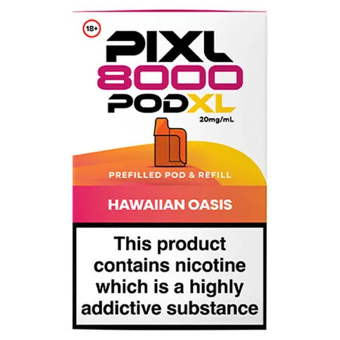 Pixl 8000 Pod XL Hawaiian Oasis Prefilled Pod & Refill 20mg/ml