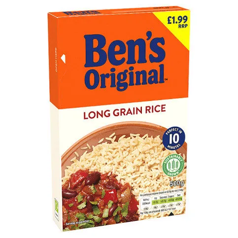 Bens Original Long Grain Rice 500g