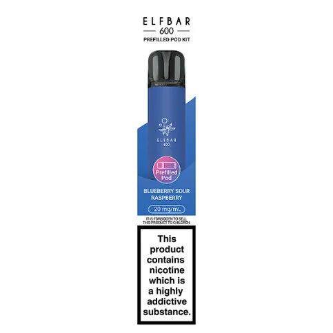 Elfbar 600 Blueberry Sour Raspberry Prefilled Pod Kit vape