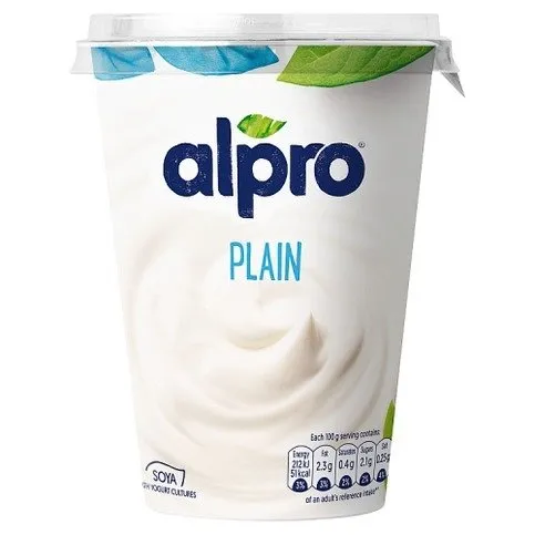 Alpro Plain Soya with Yogurt Cultures 500g