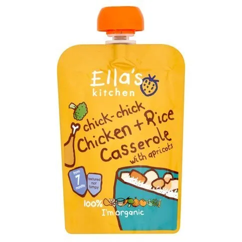 Ella's Kitchen Organic Chicken + Rice Casserole Pouch 7+ Months 130g