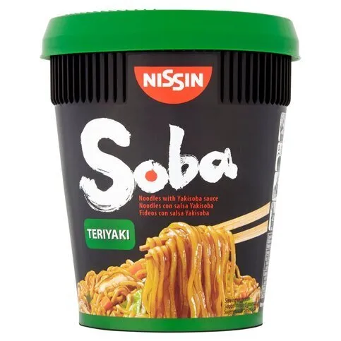 Nissin Soba Teriyaki Noodles with Yakisoba Sauce 90g