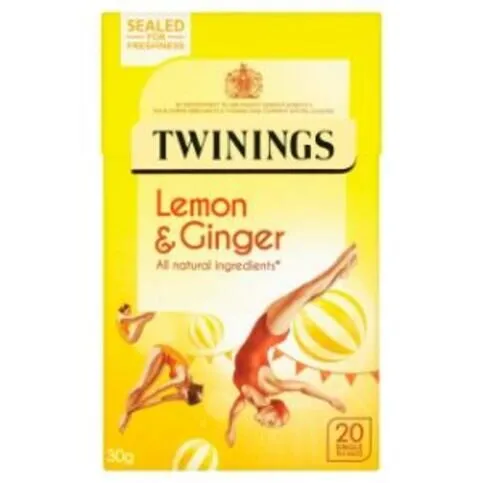 Twinings Lemon & Ginger Teabags 30g